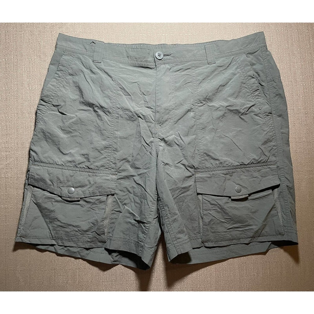 REI Men’s Size 40 Camping Shorts Dark Grey Quick Dry Button Zip Pockets Hiking